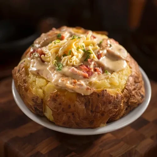 Papa Loca Pollo Carbonara