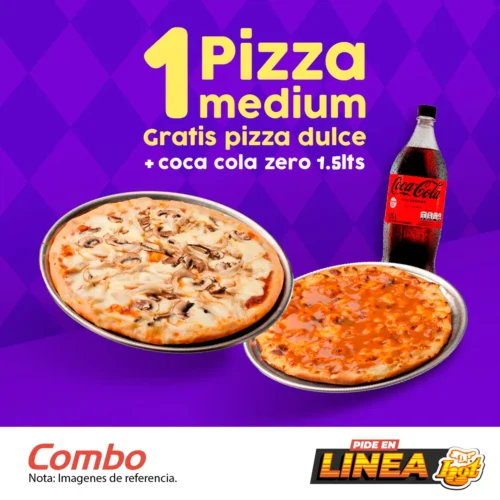 Pizza Medium + Small Dulce